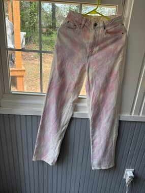PacSun Pastel Tie-Dye Shorts - Pink & Lavender on Cream